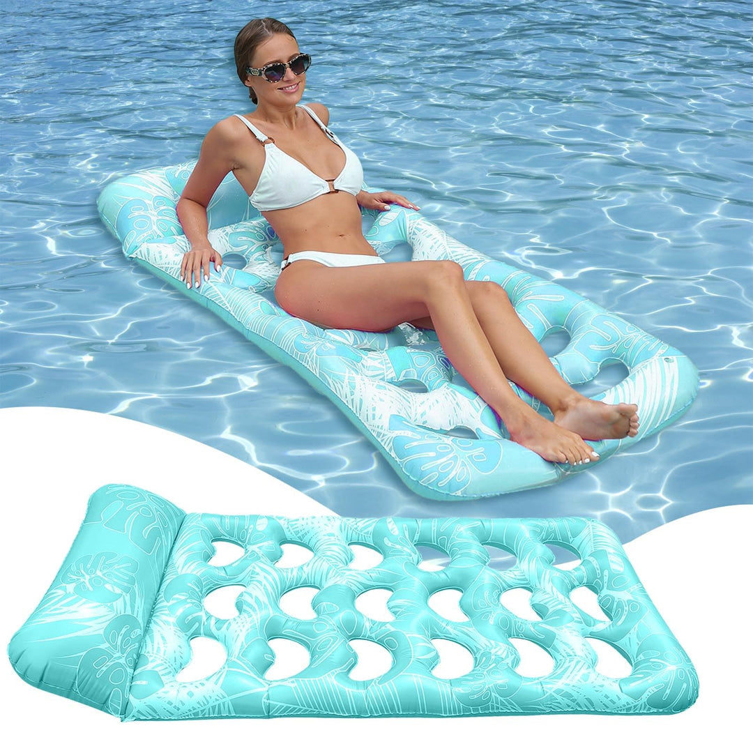 Luftmatratze Pool 170x80cm,Wasserhängematte,Schwimmmatratze, Pool Spielzeug,Tragbarer Schwimmstuhl f