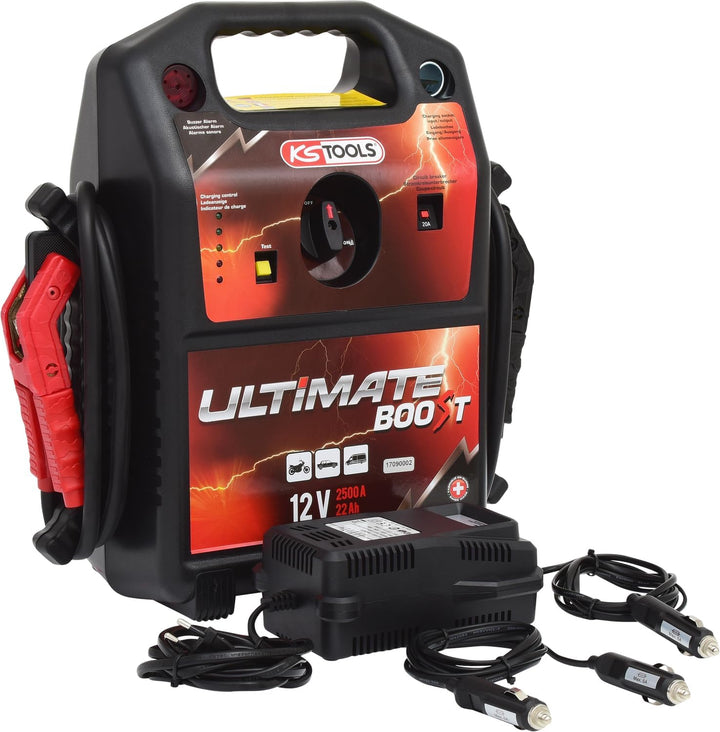 KS Tools 12 V Batterie-Booster, Mobiles Starthilfegerät 850 A