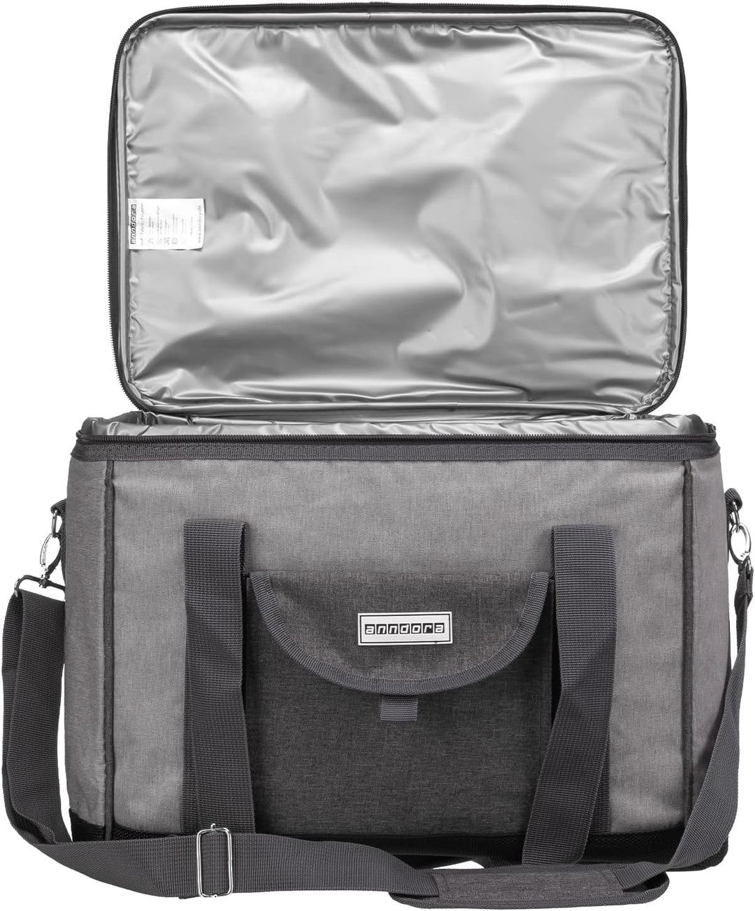 anndora Kühltasche XL 40 Liter XL hellgrau meliert