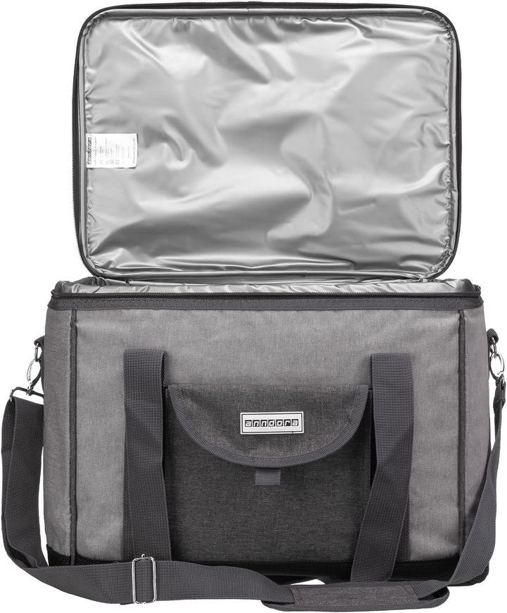 anndora Kühltasche XL 40 Liter XL hellgrau meliert