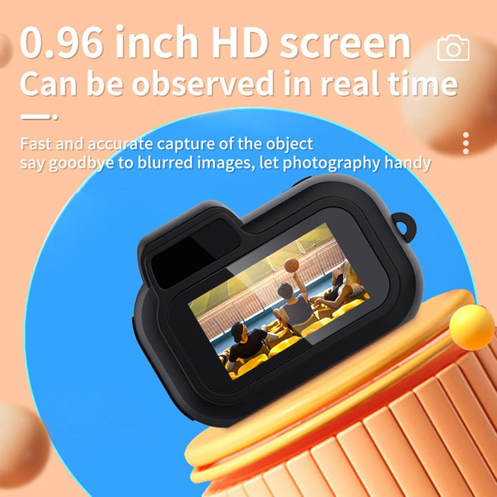 Digitalkamera, 2 MP Ultra HD 160° Weitwinkel-Farbbildschirm, 180 MAh Tragbare Kinderkamera mit Armba