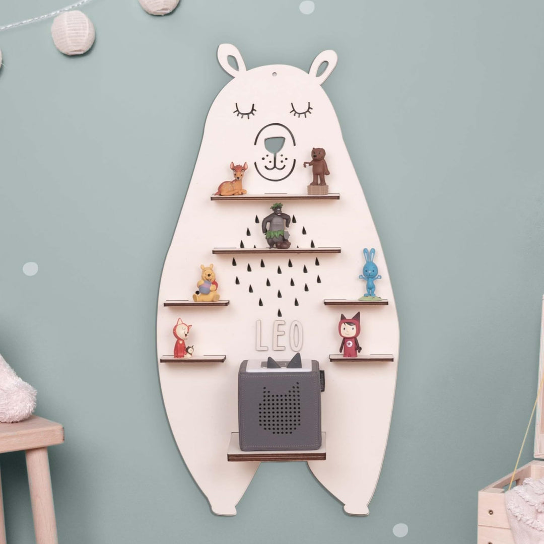 HeLLo mini Personalisiertes Regal für die Toniebox Junge - Wandregal mit Wunschnamen fürs Kinderzimm