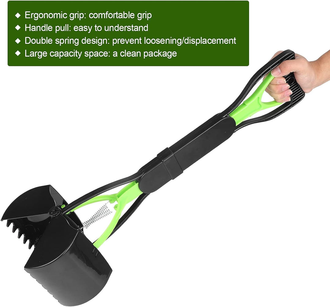 Hundekotschaufeln, Hundekotsammler 60.2x13.2x12.4cm Ausziehbare Abnehmbar Hundekotgreifer mit Rund B