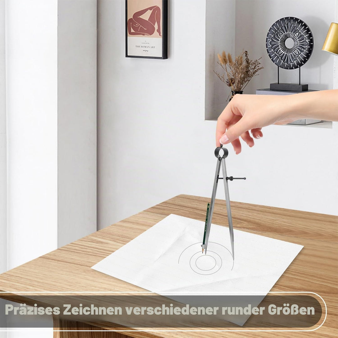Flügelteiler, Linienpositionsschreiber Zeichenkompasse Handwerk Drehwerkzeug Zeichenkompass 100 mm 1