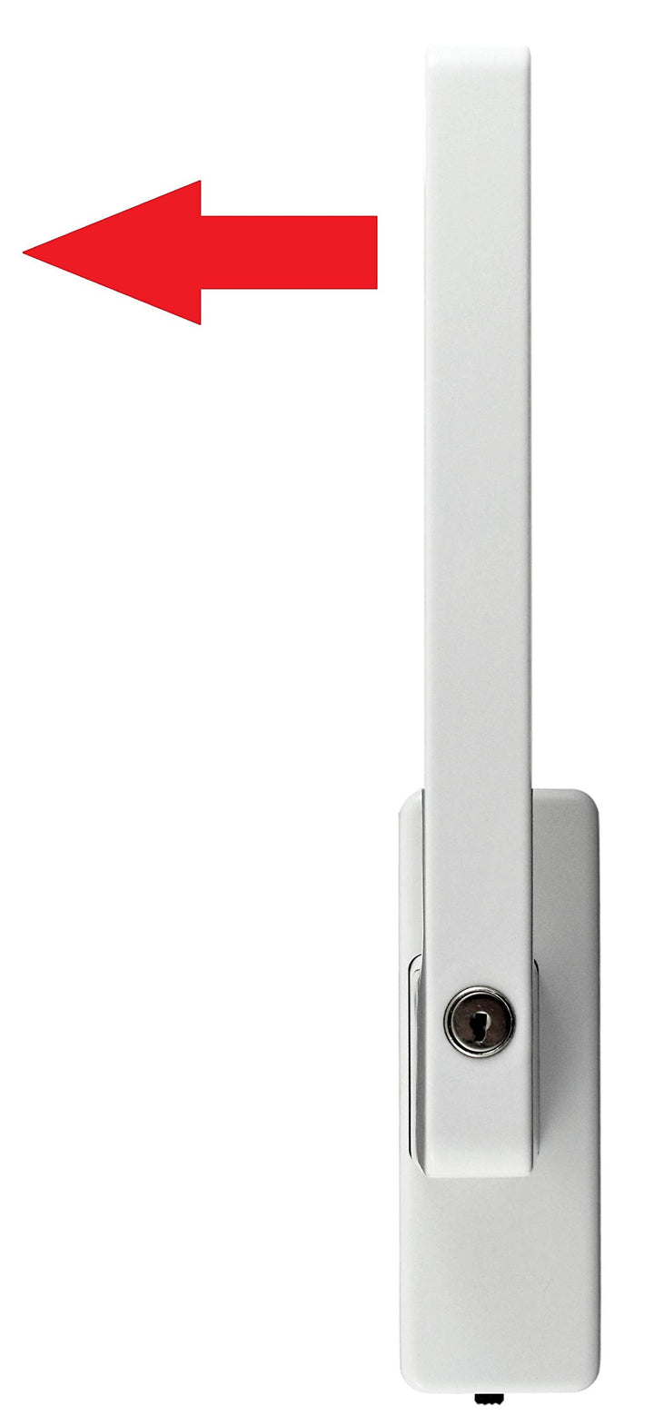 GU Schiebetür PSK Drehgriff abschliessbar DIRIGENT 966/976, 34225 oder auch 30152, DIN Rechts weiss