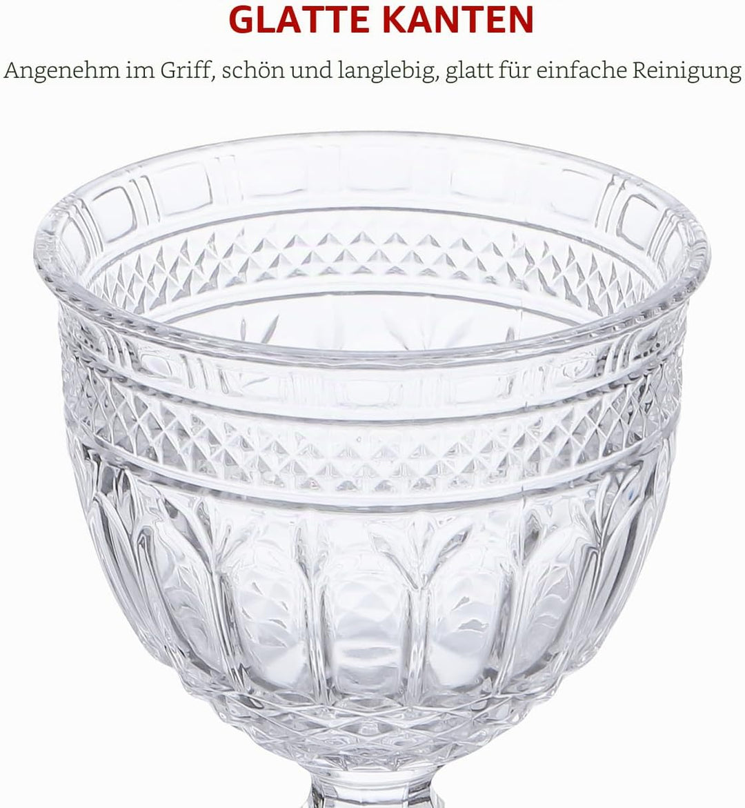 Yardwe Apotheker-Gläser aus klarem Glas, dekoratives Süssigkeiten-Buffetglas, Hochzeits-Süssigkeiten