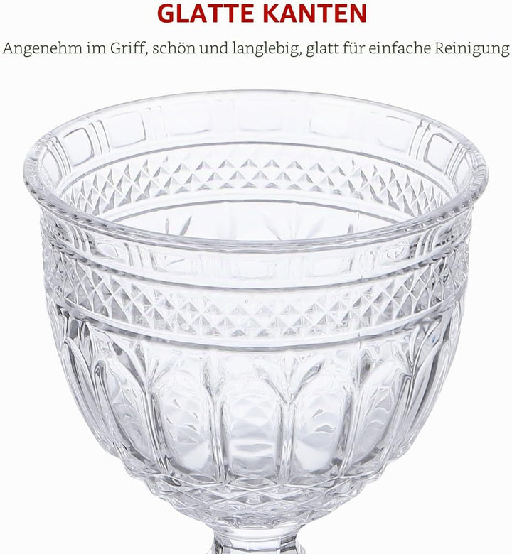 Yardwe Apotheker-Gläser aus klarem Glas, dekoratives Süssigkeiten-Buffetglas, Hochzeits-Süssigkeiten