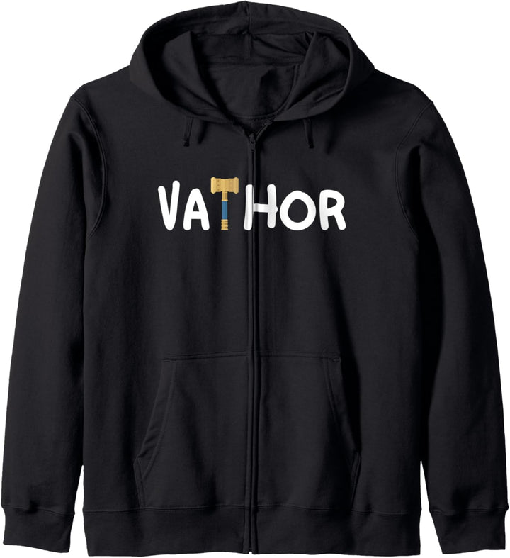Vathor Bester Papa Va Thor Vater Spruch Vatertag Geschenk Kapuzenjacke