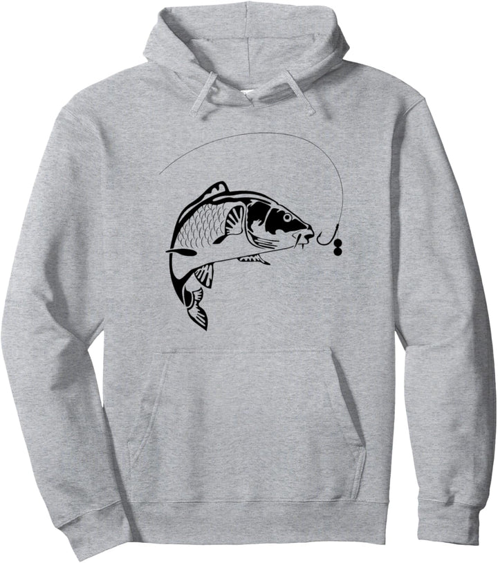 Karpfen Tshirt Angel Shirt für Angler mit Fisch Mann Frau Pullover Hoodie