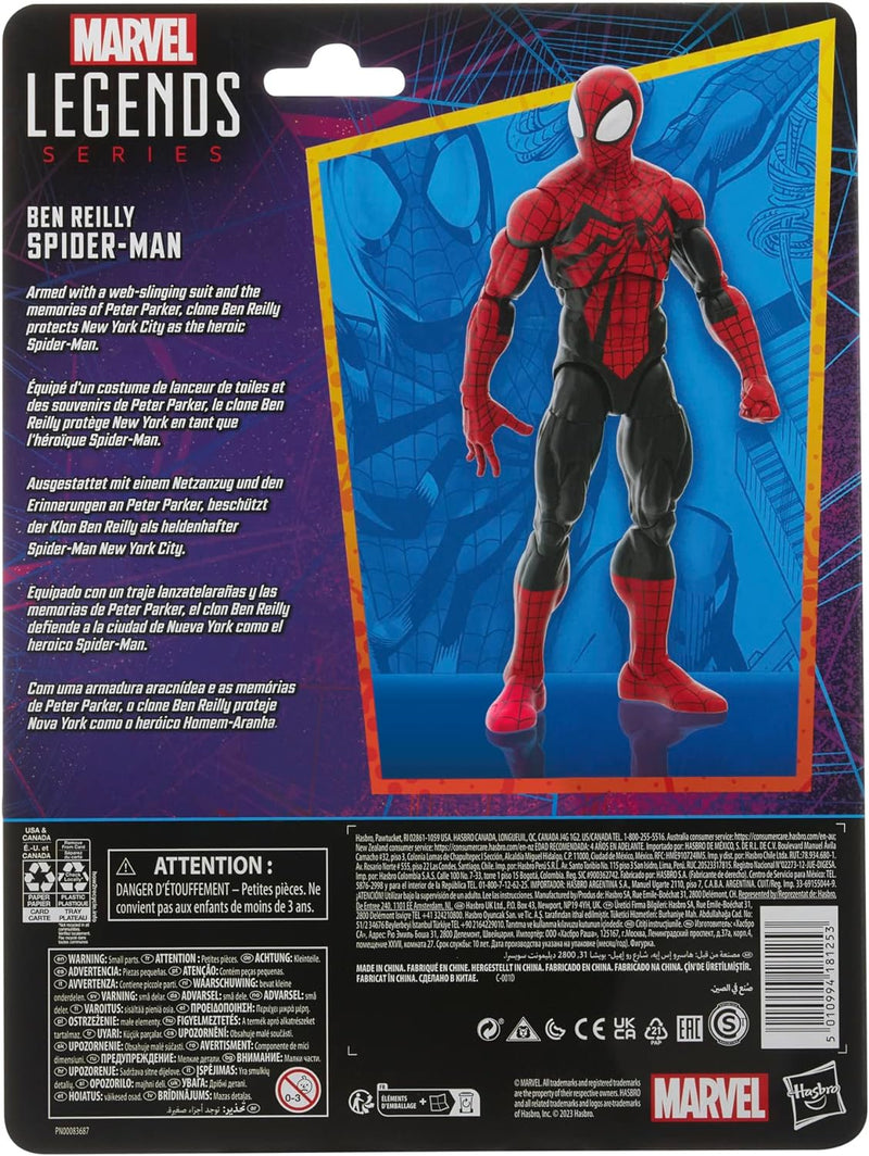 Hasbro Marvel Legends Series Ben Reilly Spider-Man, 15 cm grosse Spider-Man Legends Action-Figur zum