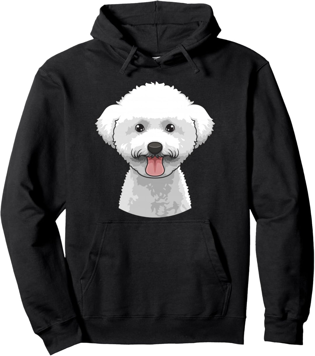 Bichon Frisé-Gesicht, niedliches Bichon Frisé-Hund, lustiges Design Pullover Hoodie