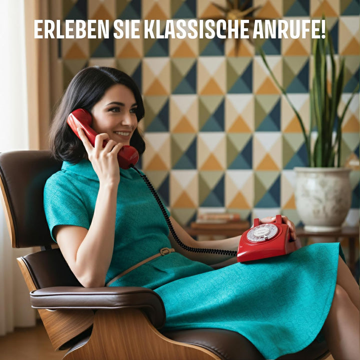 Retro Telefon mit Wählscheibe und Metallklingel vom Dresdener Entwicklungshaus Opis Technology – Das