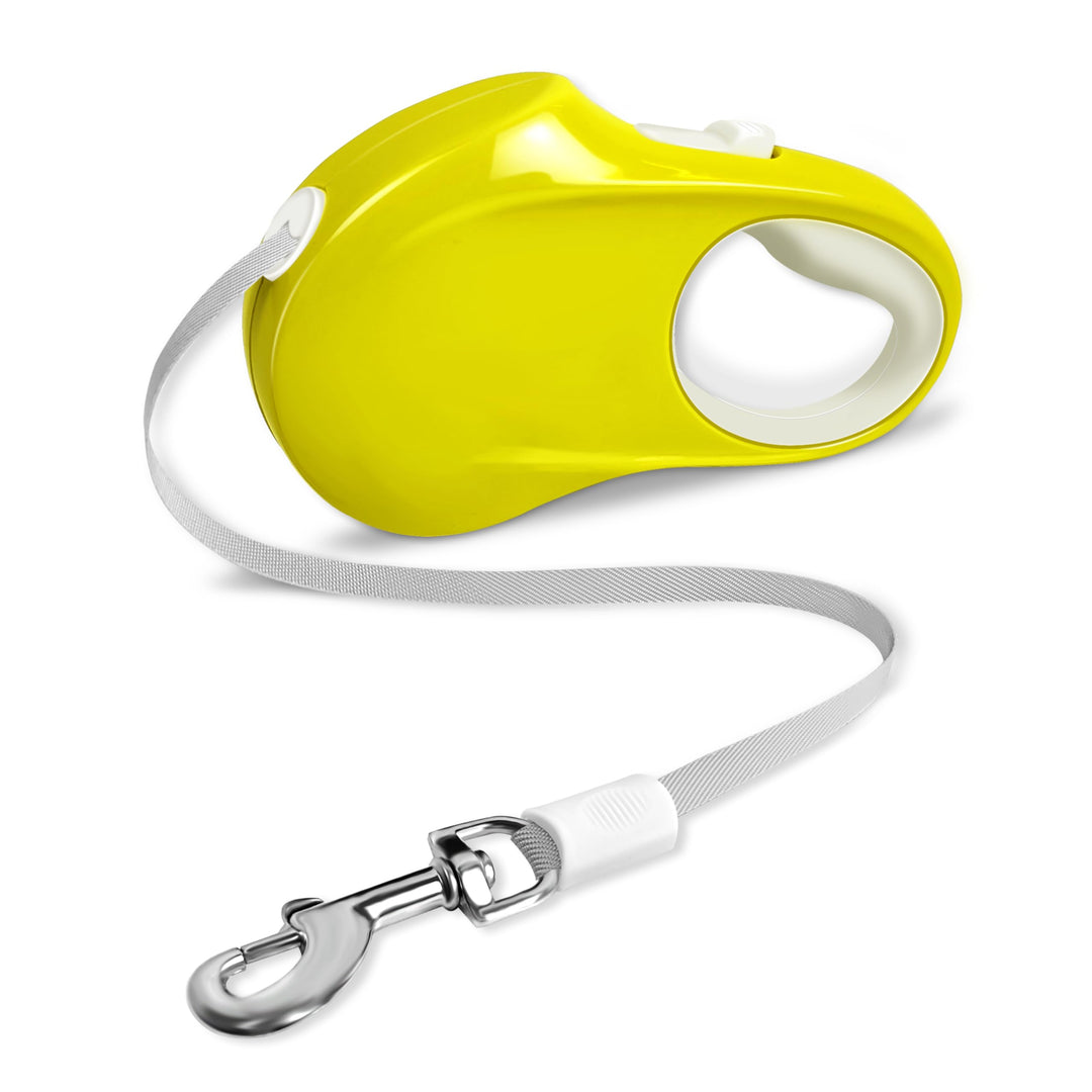 Ausziehbare Hundeleine 5m – Robuste Roll-Leine für kleine & mittlere Hunde – EIN-Hand-Bremssystem &