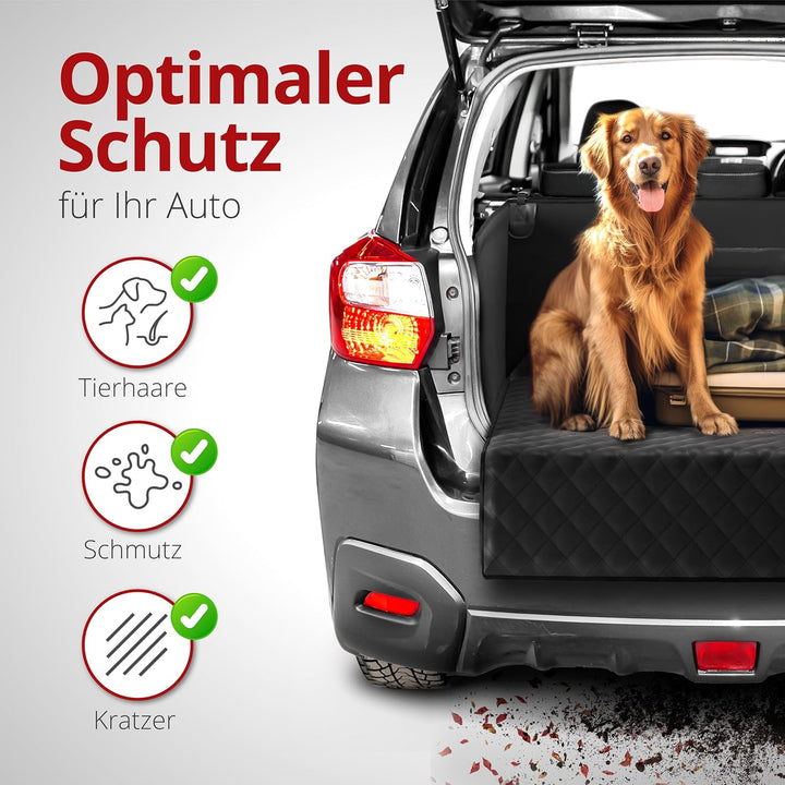 Walser Kofferraumschutz Hund - robuste 330g/qm Kofferraum Schutzmatte Hund - 100% wasserdicht - mit