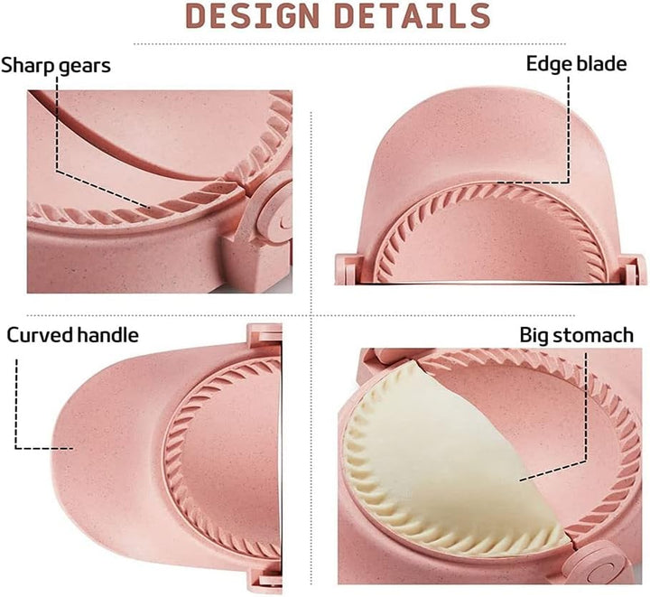 berjalan Dumpling Maker, Dumpling Dough Press Form Set mit Ringschneider und StopflöFfel, KüChenhelf