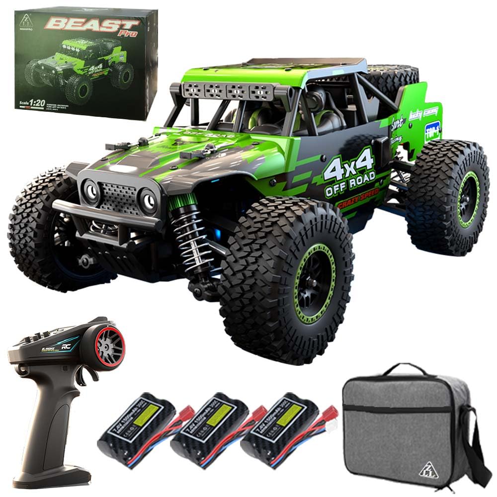 X-Verse SG202PRO Ferngesteuertes Auto, 1:20 55KM/H RC Autos Kohlebürste Motor, 4WD All Terrain Offro