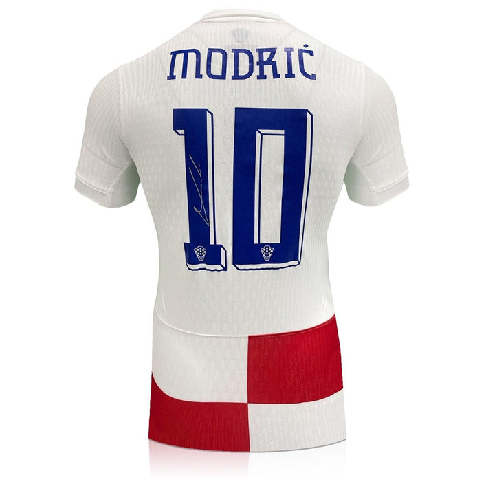 Authentisches Kroatien-Trikot, signiert von Luka Modric