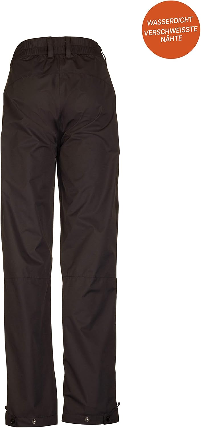 Killtec Damen Regenhose Asira, Überziehhose mit durchgehendem Reissverschluss, regenfeste Hose atmun