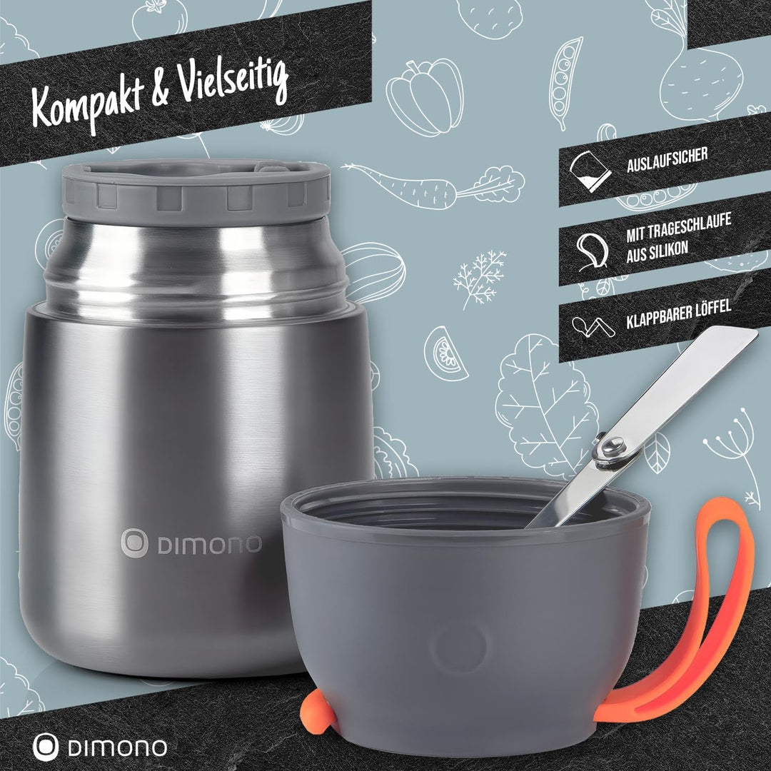 Dimono® Thermobehälter Warmhaltebehälter; Lunch-Box To-Go Lebensmittelbehälter Essensbehälter Speise