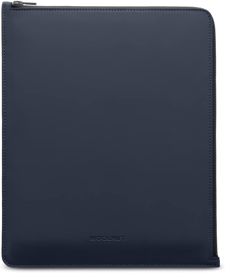 WOOLNUT Matte PU Folio Cover Case für iPad Pro 13 Zoll & iPad Air 13 Zoll (M4, 2024) - Blau, mit Sti