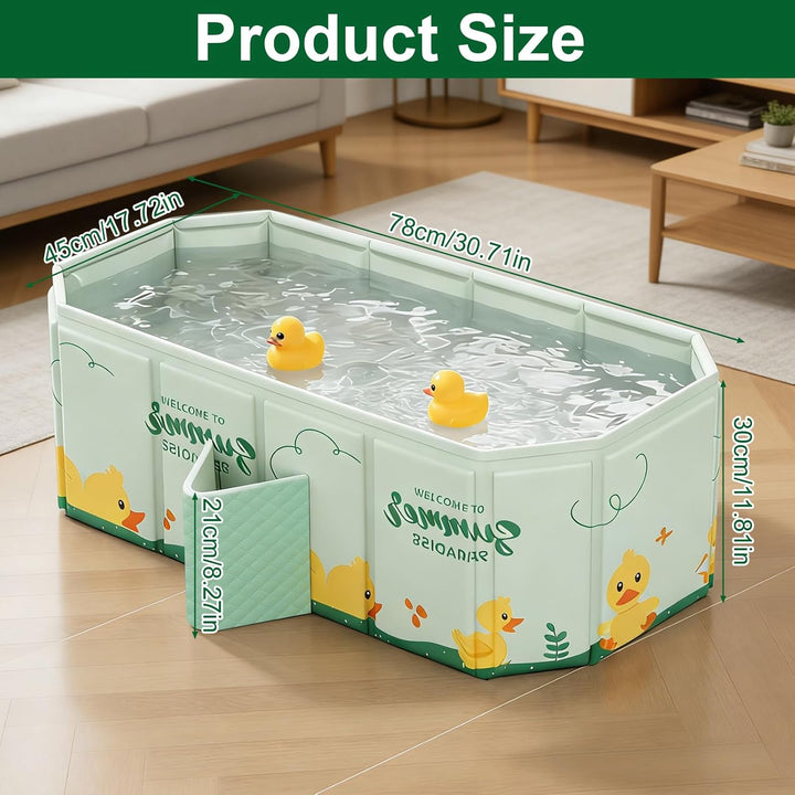 Faltbare Badewanne für Kinder, Tragbare Badewanne, Badewanne Kinder für 0-8 Jahre, Grosse Kleinkindb