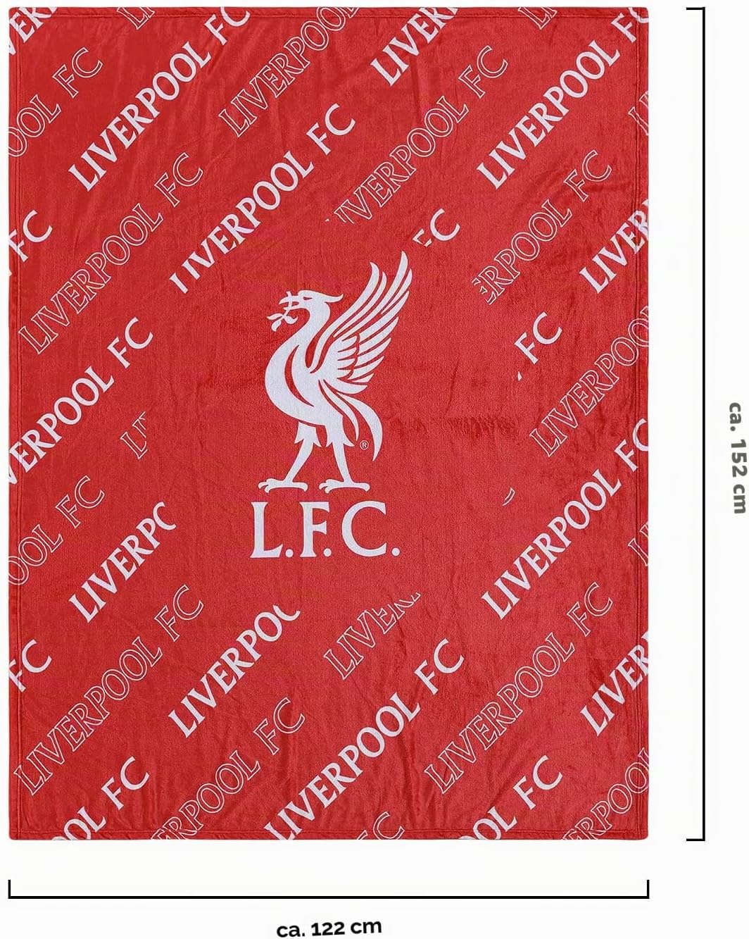 Liverpool FC EPL Supreme Slumber Plush Throw Blanket, Liverpool