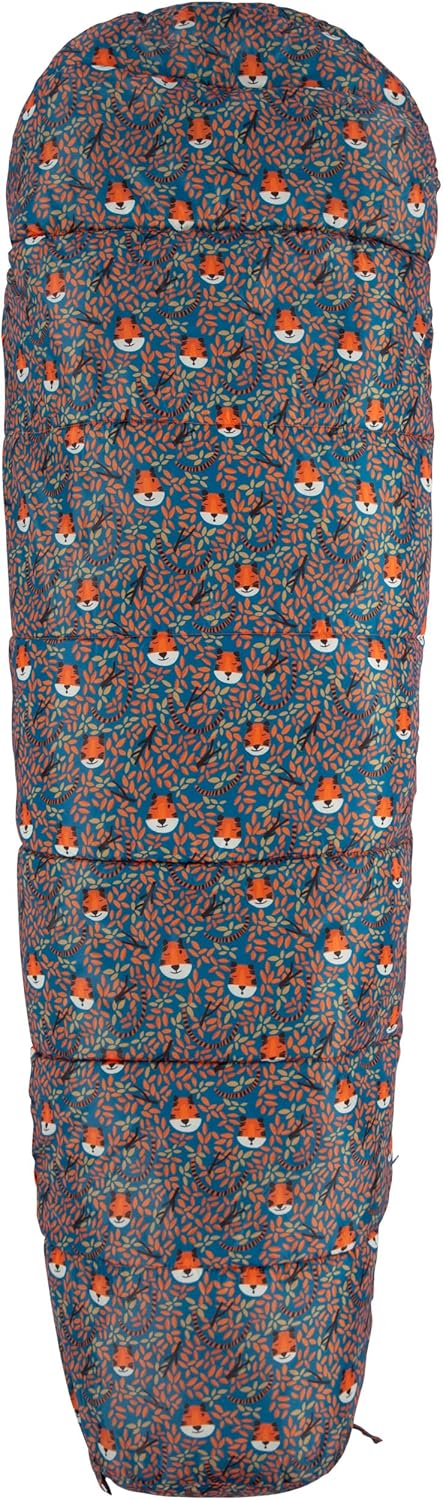 Trespass Bunka Unisex 3-Jahreszeiten-Schlafsack mit Hohlfaserfüllung, Blaugrüner Tiger-Druck
