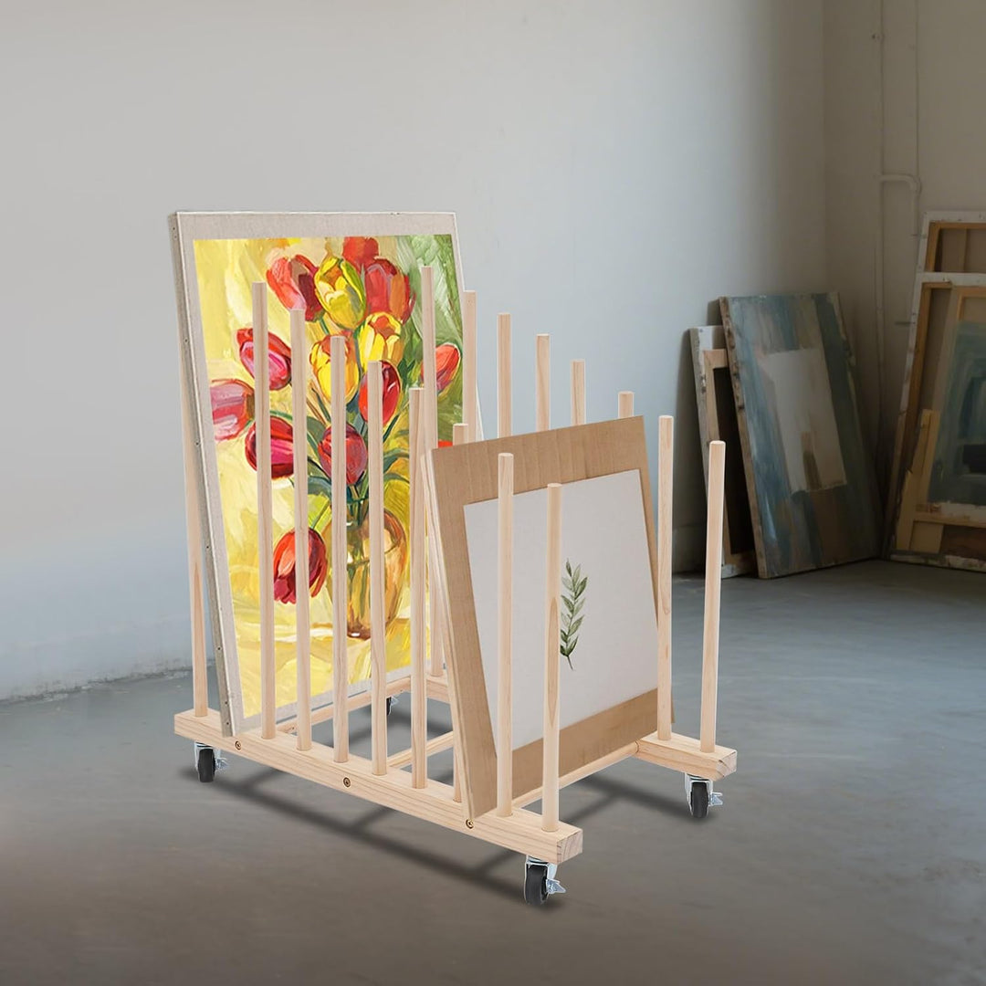 KAUITOPU Kunst-Aufbewahrungsregal, Kunst-Leinwand-Aufbewahrung, Kunst-Trockenständer, Leinwandbrette