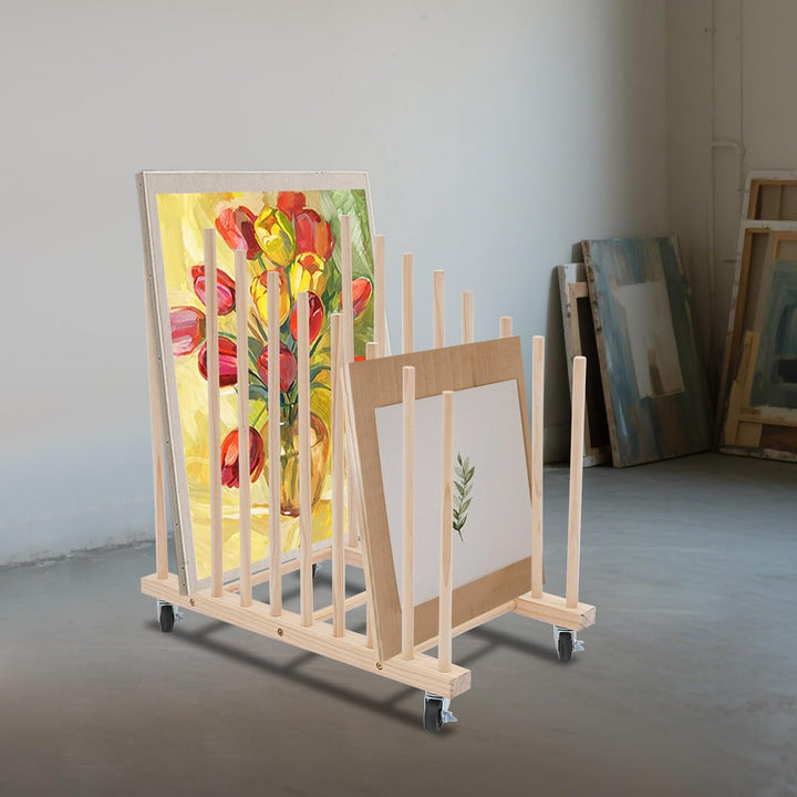KAUITOPU Kunst-Aufbewahrungsregal, Kunst-Leinwand-Aufbewahrung, Kunst-Trockenständer, Leinwandbrette