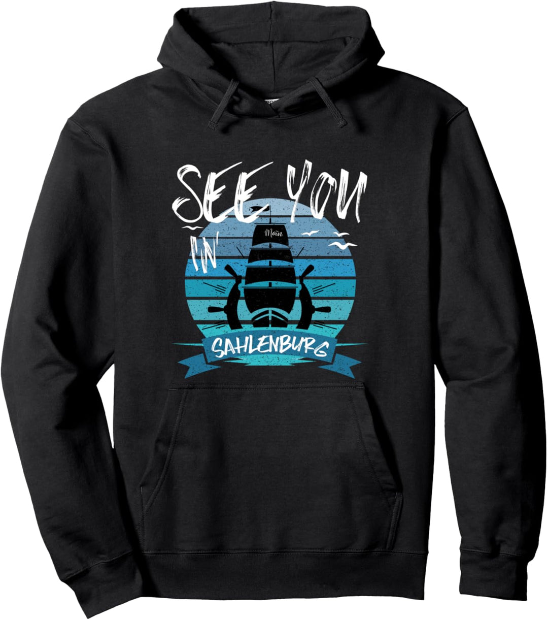Sahlenburg Schiff Nordseeküste Boot Urlaub Kapitän Seemann Pullover Hoodie
