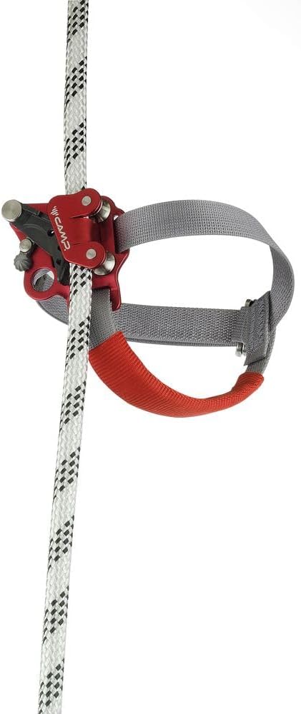 CAMP Turbofoot Evo Grau - Innovative effiziente Fusssteigklemme, Grösse Rechts - Farbe Grey - Red