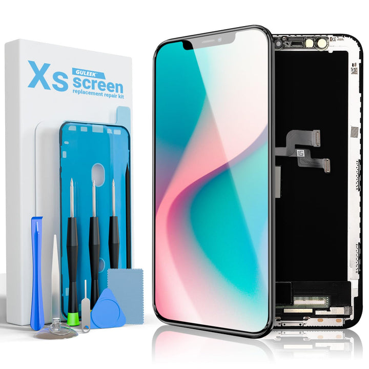 Display für iPhone Xs, 5,8" FHD LCD Ersatz Bildschirm Touchscreen Digitizer | Klare Bildqualität, pr