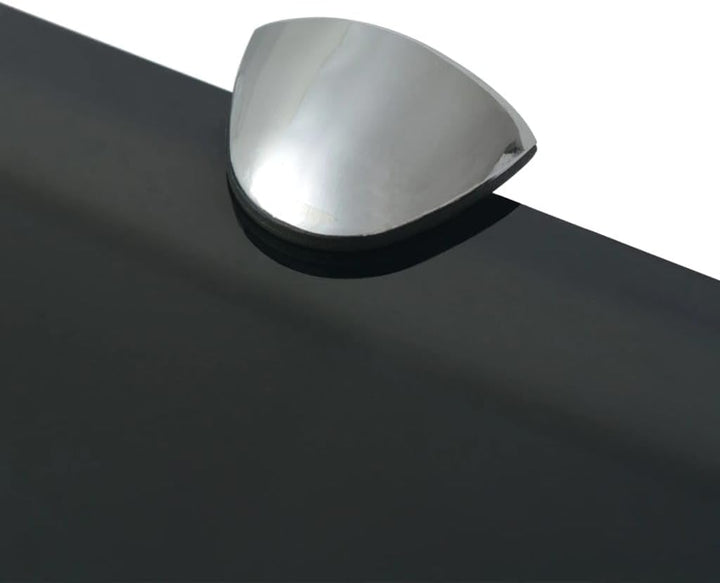 vidaXL Wand Regal Glasregal Glasboden Glasablage Badregal Schwarz 80x10 cm 8 mm 80 x 10 cm/1 Schwarz