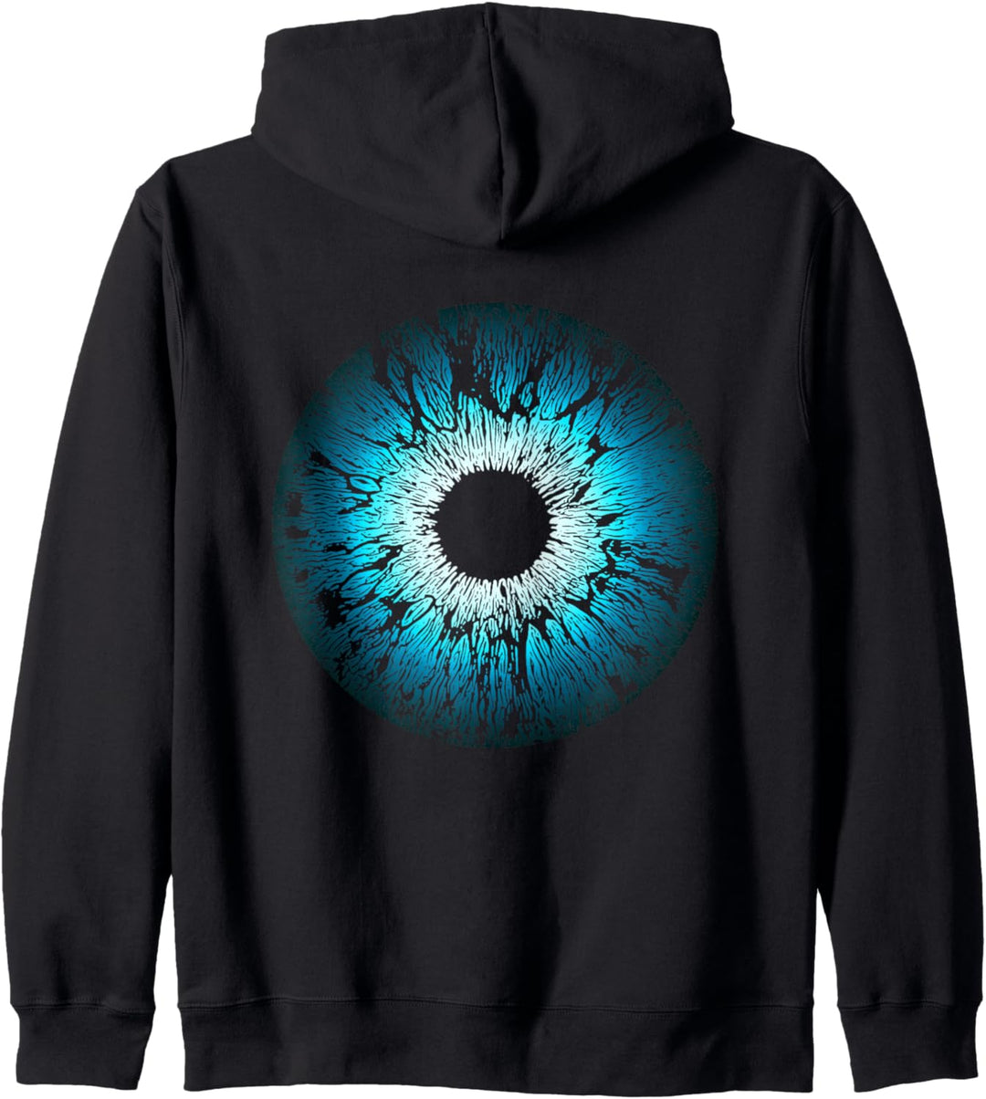 Blaues Auge, Iris, Mandala, Nazar, Schutz, Charme, Mensch Kapuzenjacke