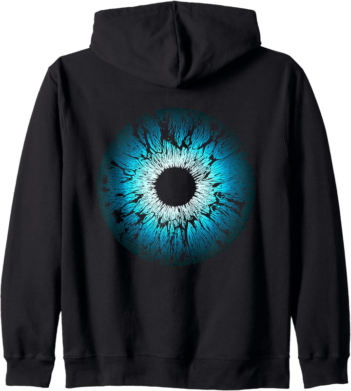 Blaues Auge, Iris, Mandala, Nazar, Schutz, Charme, Mensch Kapuzenjacke