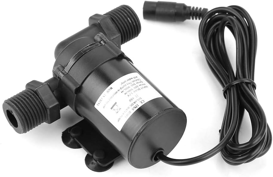 12V Tauchpumpe Solarmodul Wasserzirkulation Bürstenlos DC Pumpe für Warmwasser 0-80℃
