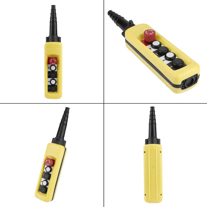 XAC-A4713 Crane Kettenzug Push-Control-Schalter Knopfschalter Heben Anhänger Controller 4 Tasten