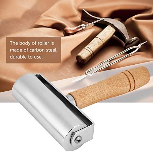 HEEPDD Lederhandwerk Kleber Laminierwerkzeug, Leder Roller Werkzeug Solide High Carbon Steel Leather
