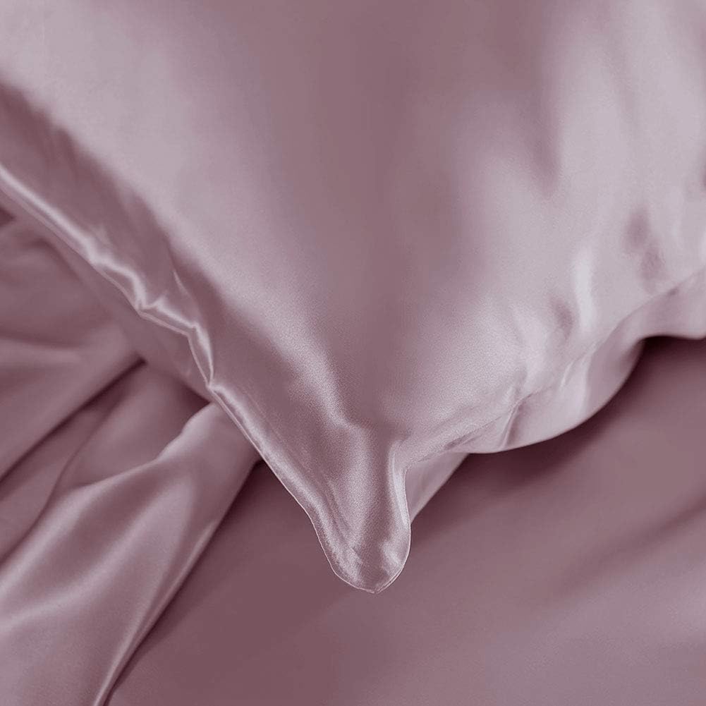 THXSILK 100% Seide Kopfkissenbezug 19 Momme Seide Kissenbezug Kissenhülle mit Reissverschluss - Seid