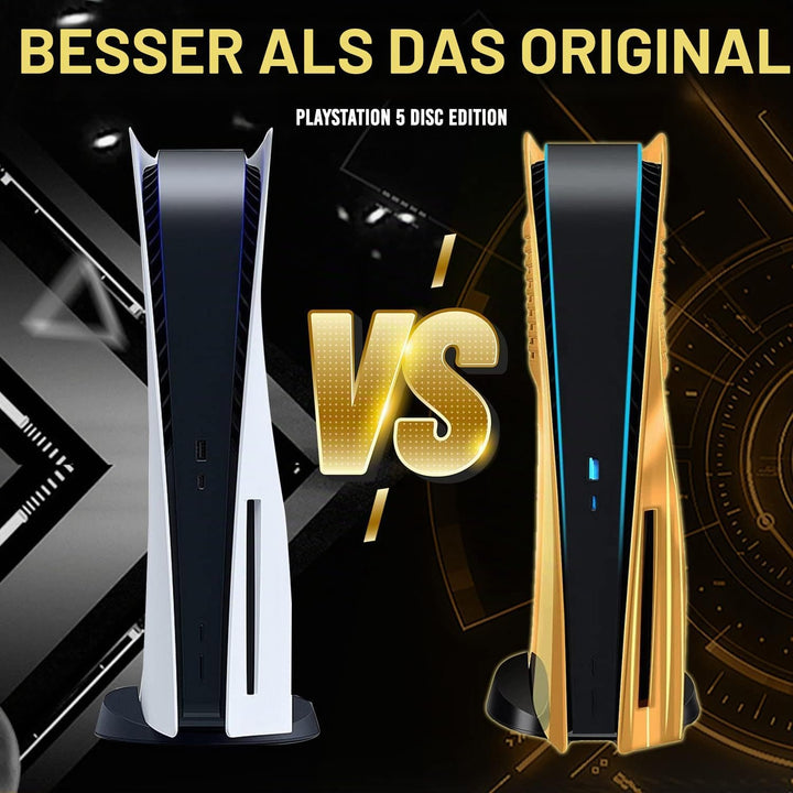 ElitePlay PS5-Frontplatte mit Kühlungsöffnungen, gebogen, Ersatzplatten, Zubehör für Playstation 5 D