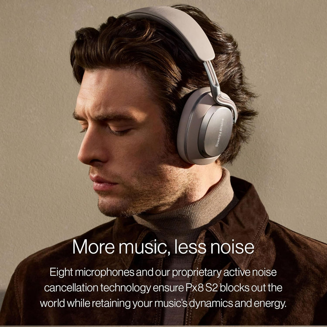 Bowers & Wilkins Px8 S2 Kabellose Noise-Cancelling Kopfhörer mit Bluetooth, Schnellladefunktion, 30