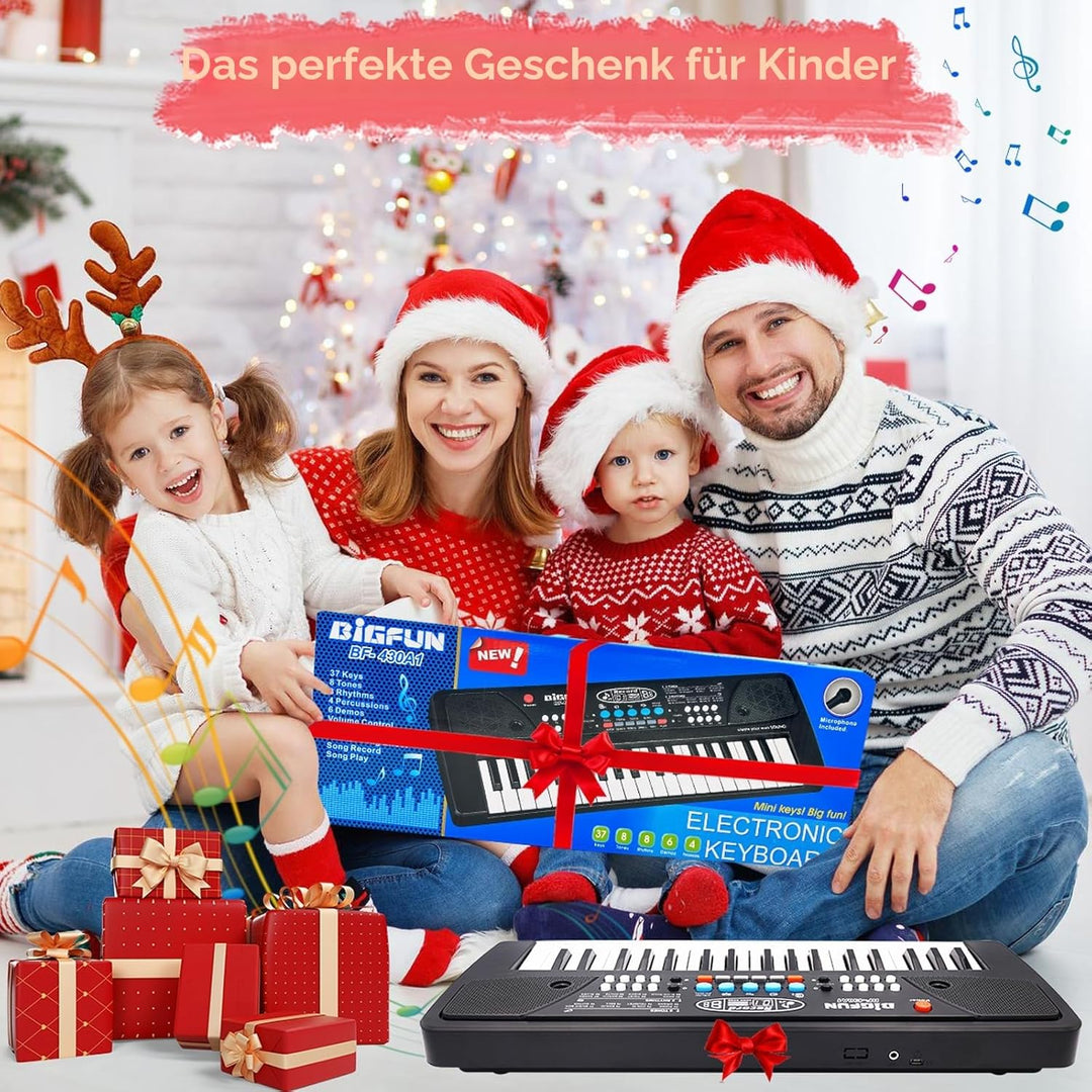 37 Tasten Kinder Klavier mit Mikrofon,Klavier Keyboard Kinder,Einführendes Musiktraining,Elektronisc