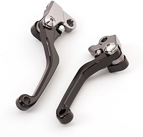FXCNC Racing CNC Aluminum Dirt Bike Pivot Brake Clutch Lever Set for CRF 125 2014 Black, CRF 125 201