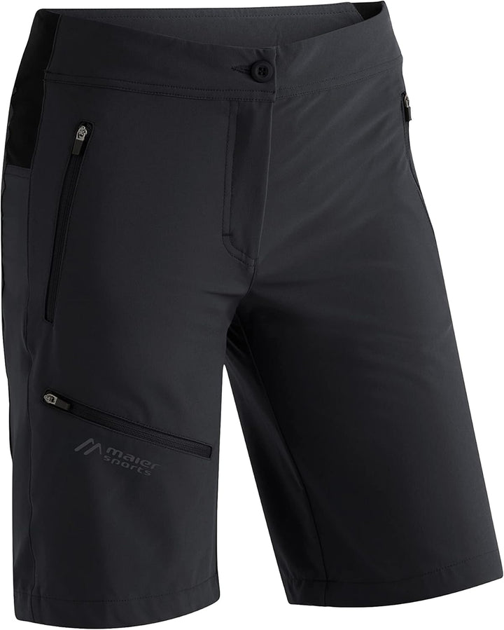 Maier Sports Damen Wander-Shorts Latitshortvario 36 Schwarz, 36 Schwarz
