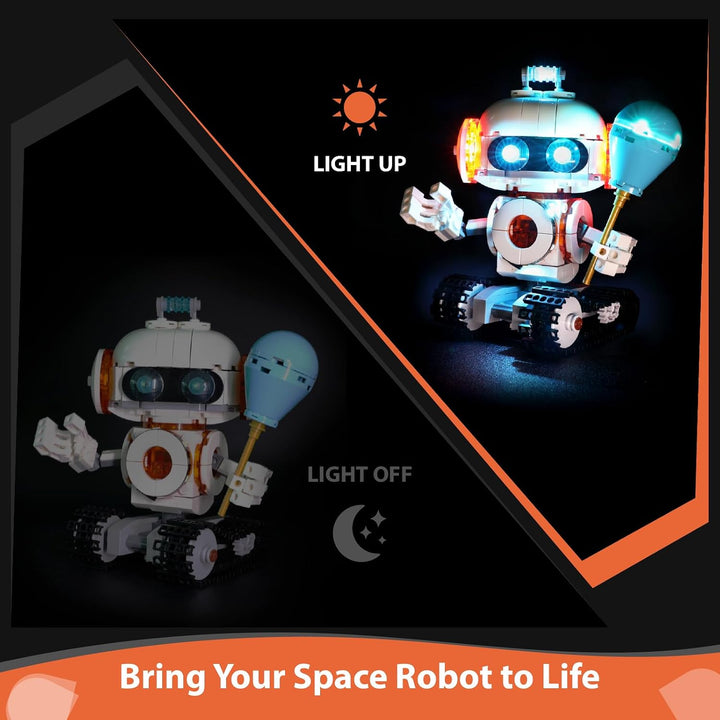LED-Lichtkit kompatibel mit Lego 31164 Creator 3 in 1 Weltraumroboter – Galaktischer Explorer Dekora