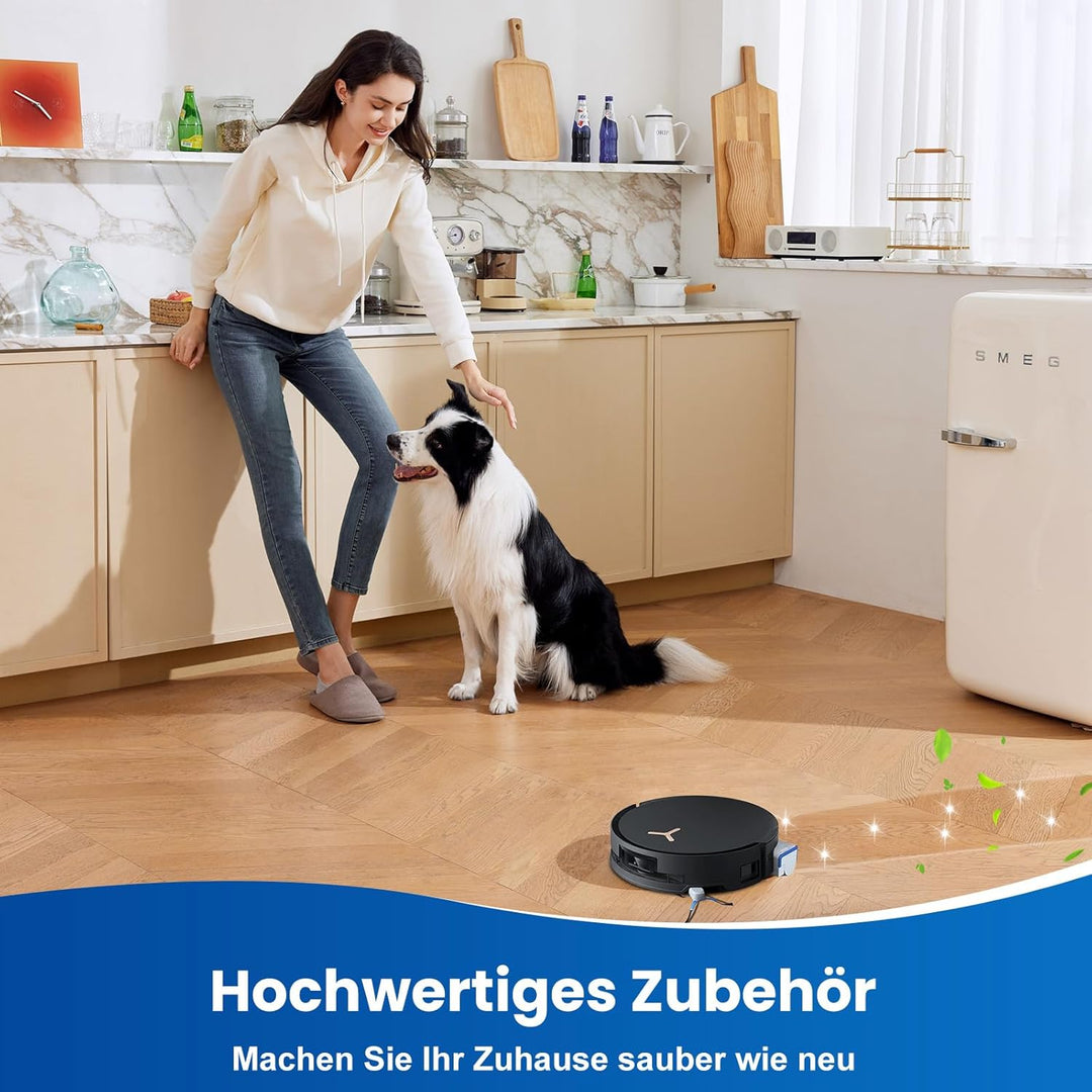 Zubehör für ECOVACS DEEBOT X8 PRO Omni / X8 Omni Saugroboter mit Wischfunktion, 4 Staubbeutel 4 Seit