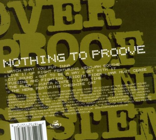 Nothing to Proove, Audio-CD