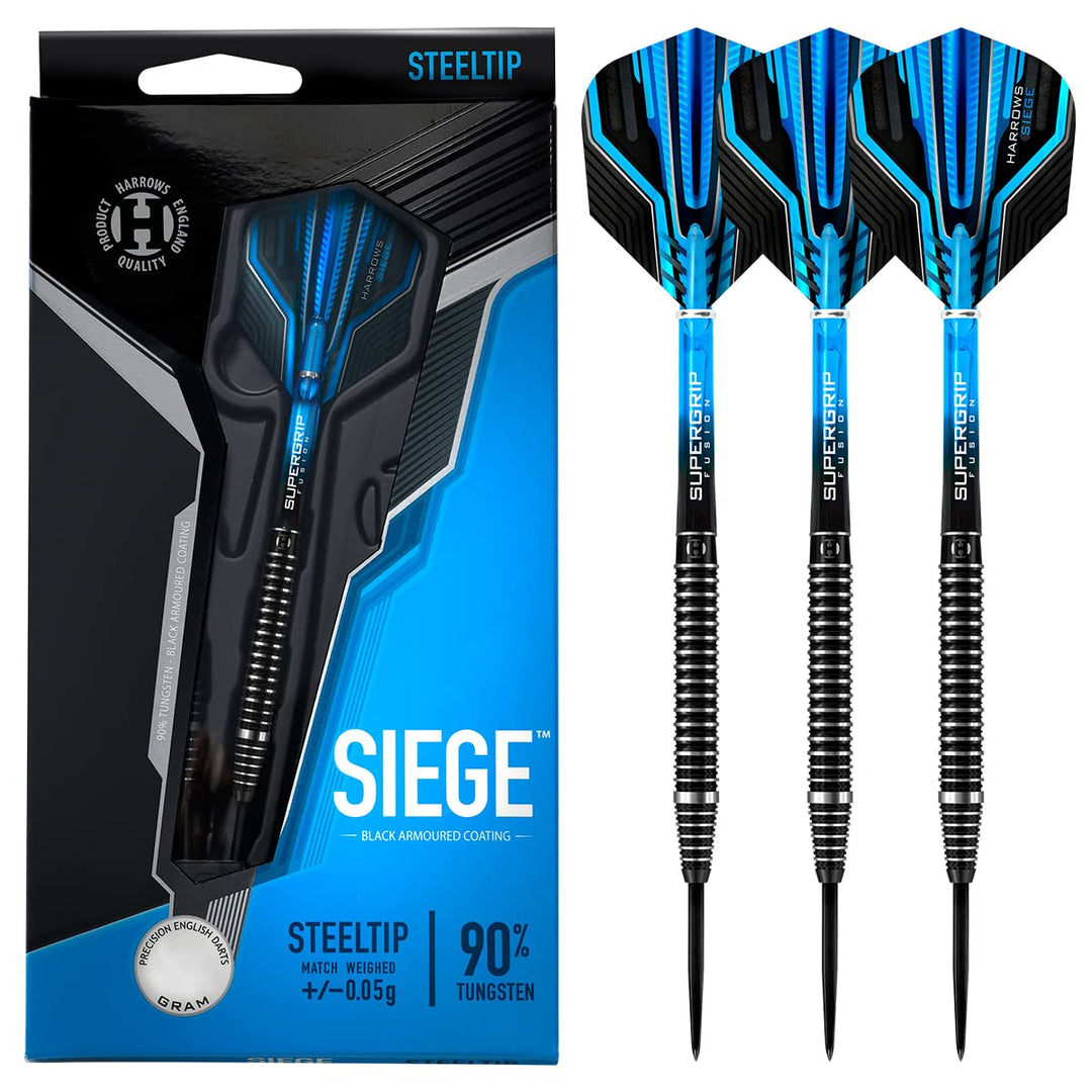 Harrows Dartpfeile-Set aus 90 % Wolframstahl, in mehreren Gewichten und mehreren Farben, Beige 24 g