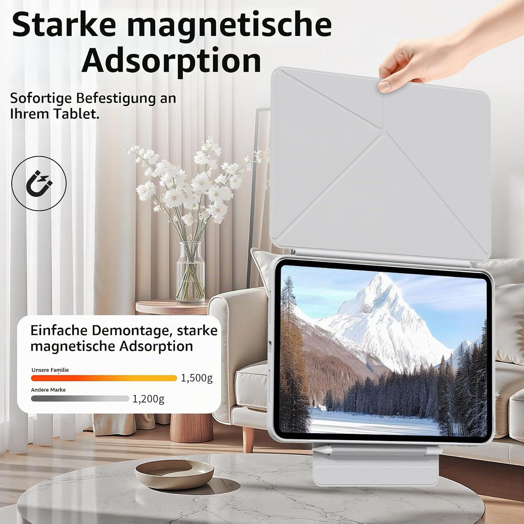 Hülle für iPad (A16) 11. Generation 11 Zoll 2025, iPad 10. Gen 10,9 Zoll 2022, Schlanke Magnetische