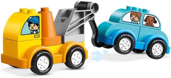 LEGO 10883 DUPLO Mein erster Abschleppwagen, Bauset mit Spielzeugauto für Jungen und Mädchen im Alte